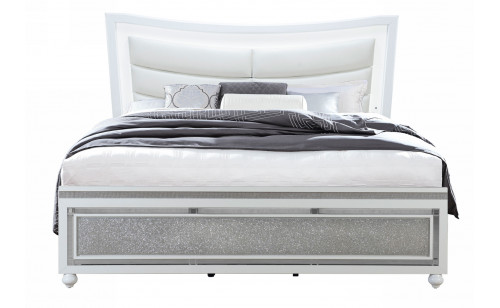 Collete Bed White Global Furniture Collete Bed White Global Furniture