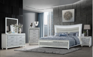 Collete Bedroom Set White Global Furniture Collete Bedroom Set White Global Furniture