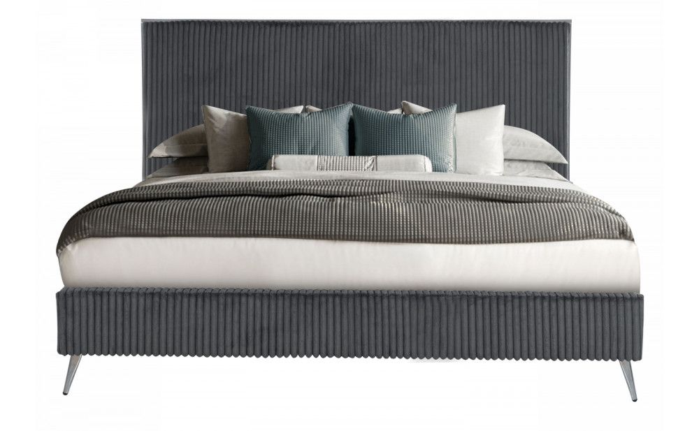 Enzo Bed Dark Grey Global Furniture