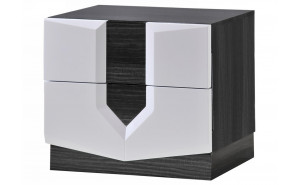 Hudson Nightstand White / Grey Global Furniture Hudson Nightstand White / Grey Global Furniture
