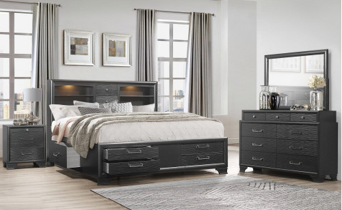Jordyn Bedroom Set Grey Global Furniture