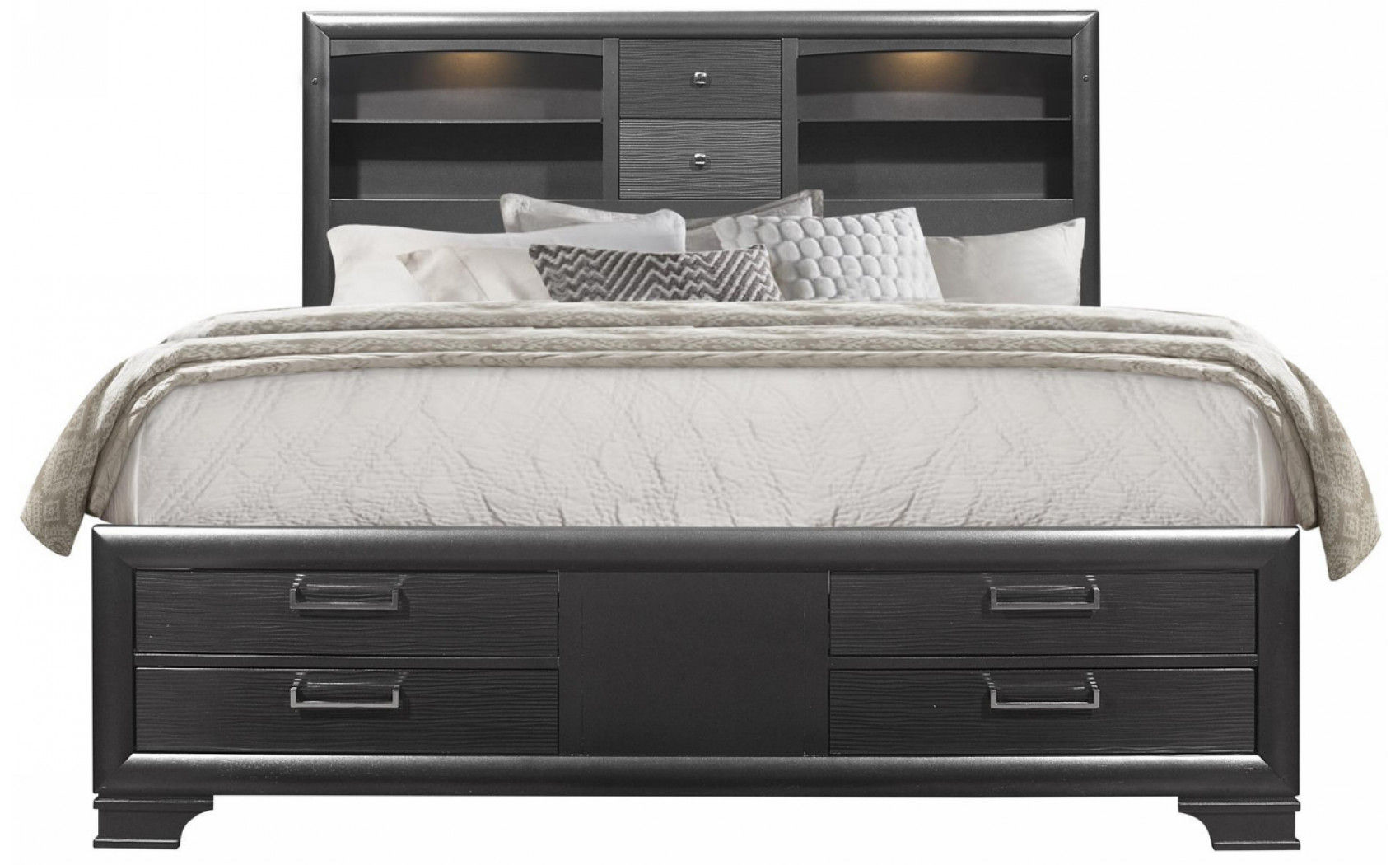 Jordyn Bed Grey Global Furniture