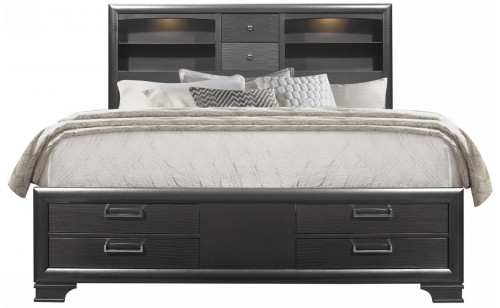Jordyn Bed Grey Global Furniture