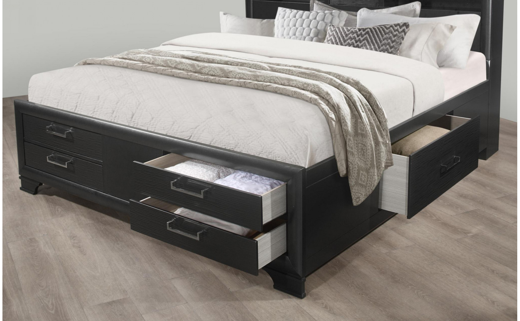Jordyn Bed Grey Global Furniture