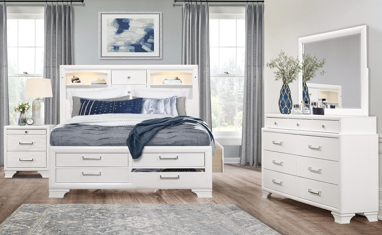 Jordyn Bed White Global Furniture USA