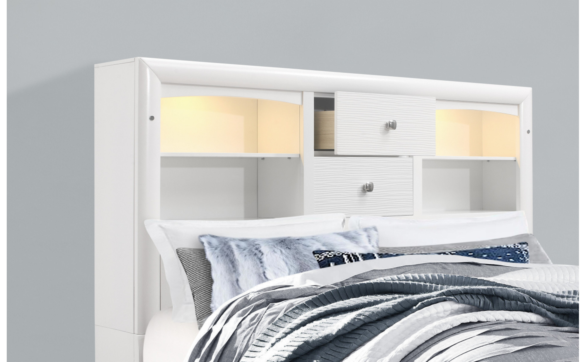 Jordyn Bedroom Set White Global Furniture USA