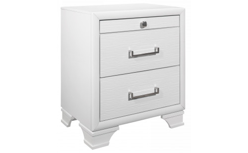 Jordyn White Nightstand White Global Furniture