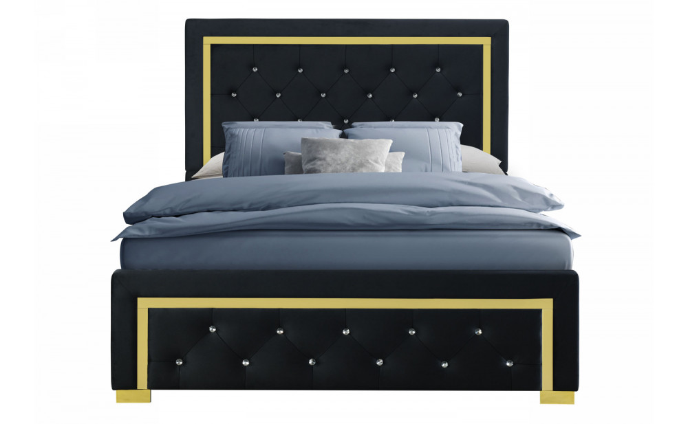 Kingdom Bed Black Global Furniture