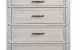 Levi Dresser White / Oak Global Furniture