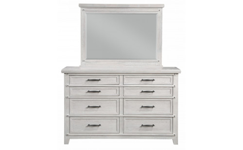 Levi Dresser White / Oak Global Furniture Levi Dresser White / Oak Global Furniture