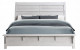 Levi Bed White / Oak Global Furniture