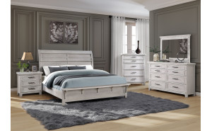 Levi Casegoods White / Oak Global Furniture Levi Casegoods White / Oak Global Furniture