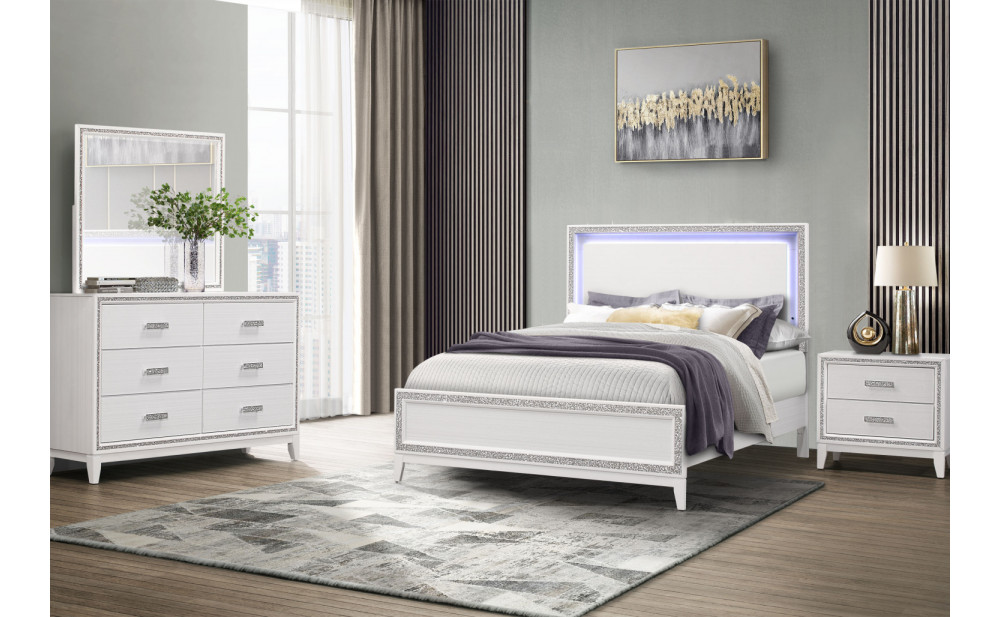 Lily Bed White Global Furniture