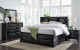 Linda Bed Black Global Furniture