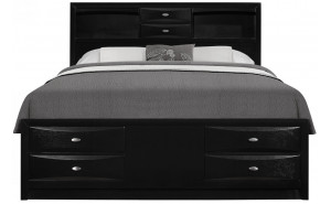 Linda Bed Black Global Furniture Linda Bed Black Global Furniture