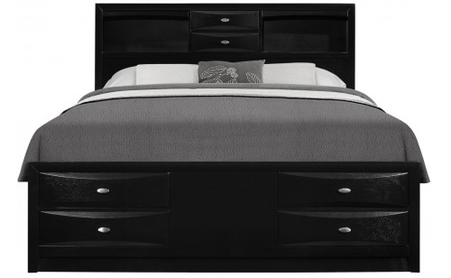 Linda Bed Black Global Furniture Linda Bed Black Global Furniture