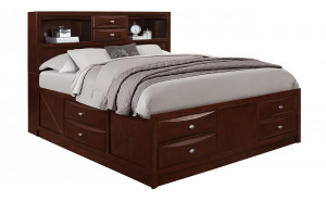 Linda Bed Merlot Global Furniture Linda Bed Merlot Global Furniture