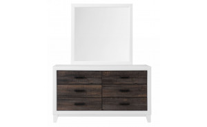 Lisbon Dresser Oak / White Global Furniture Lisbon Dresser Oak / White Global Furniture
