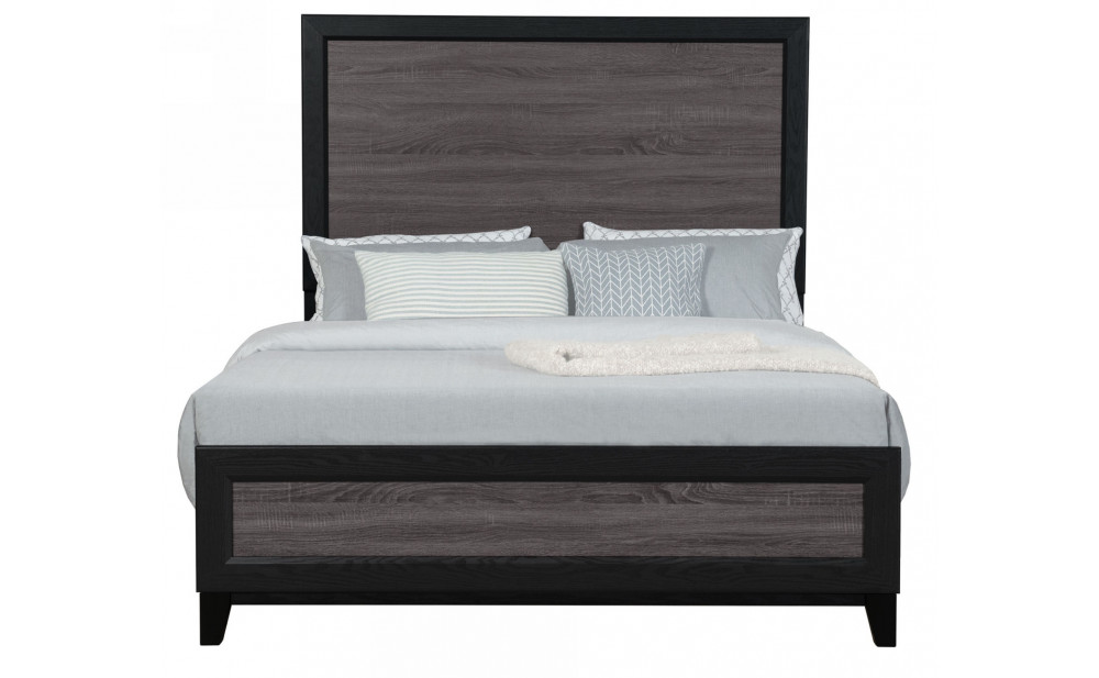 Lisbon Bed Grey / Black Global Furniture
