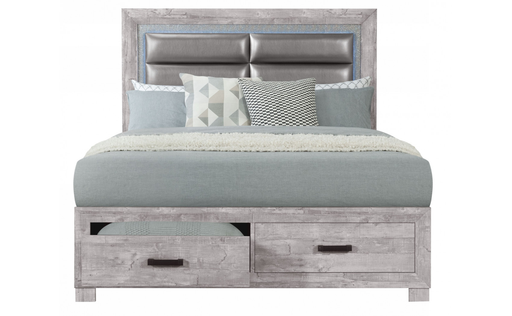 Nolan Casegoods Light Grey Global Furniture