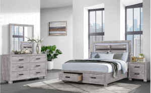 Nolan Bed Light Grey Global Furniture Nolan Bed Light Grey Global Furniture