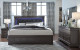 Pompei Bed Metallic Grey Global Furniture