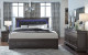 Pompei Bedroom Set Metallic Grey Global Furniture