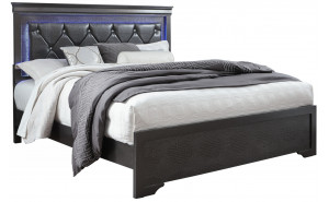 Pompei Bed Metallic Grey Global Furniture Pompei Bed Metallic Grey Global Furniture