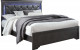 Pompei Bedroom Set Metallic Grey Global Furniture