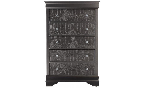 Pompei Chest Metallic Grey Global Furniture Pompei Chest Metallic Grey Global Furniture