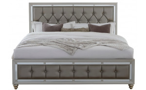 Riley Bed Silver Global Furniture Riley Bed Silver Global Furniture