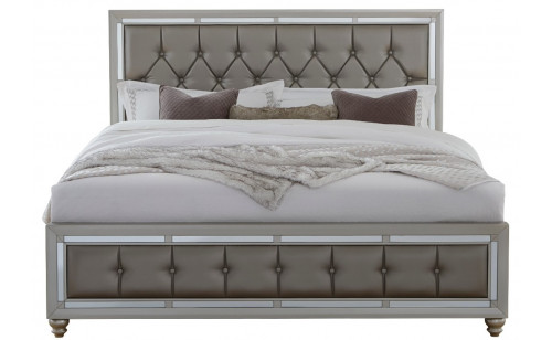 Riley Bed Silver Global Furniture Riley Bed Silver Global Furniture