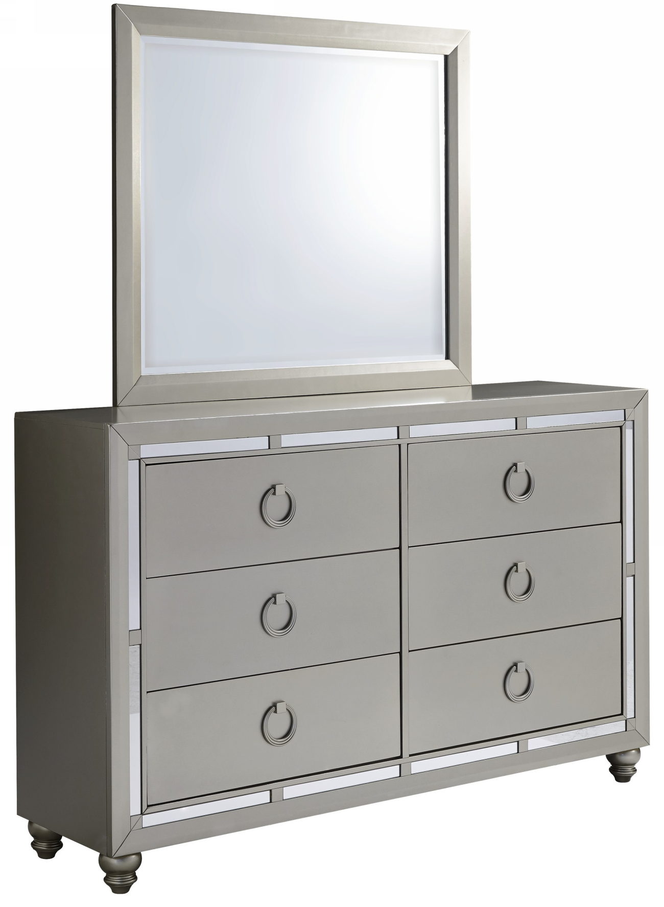 Riley Bedroom Set Silver Global Furniture USA