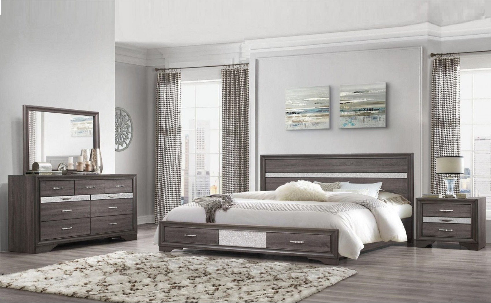 Seville Chest Grey Global Furniture