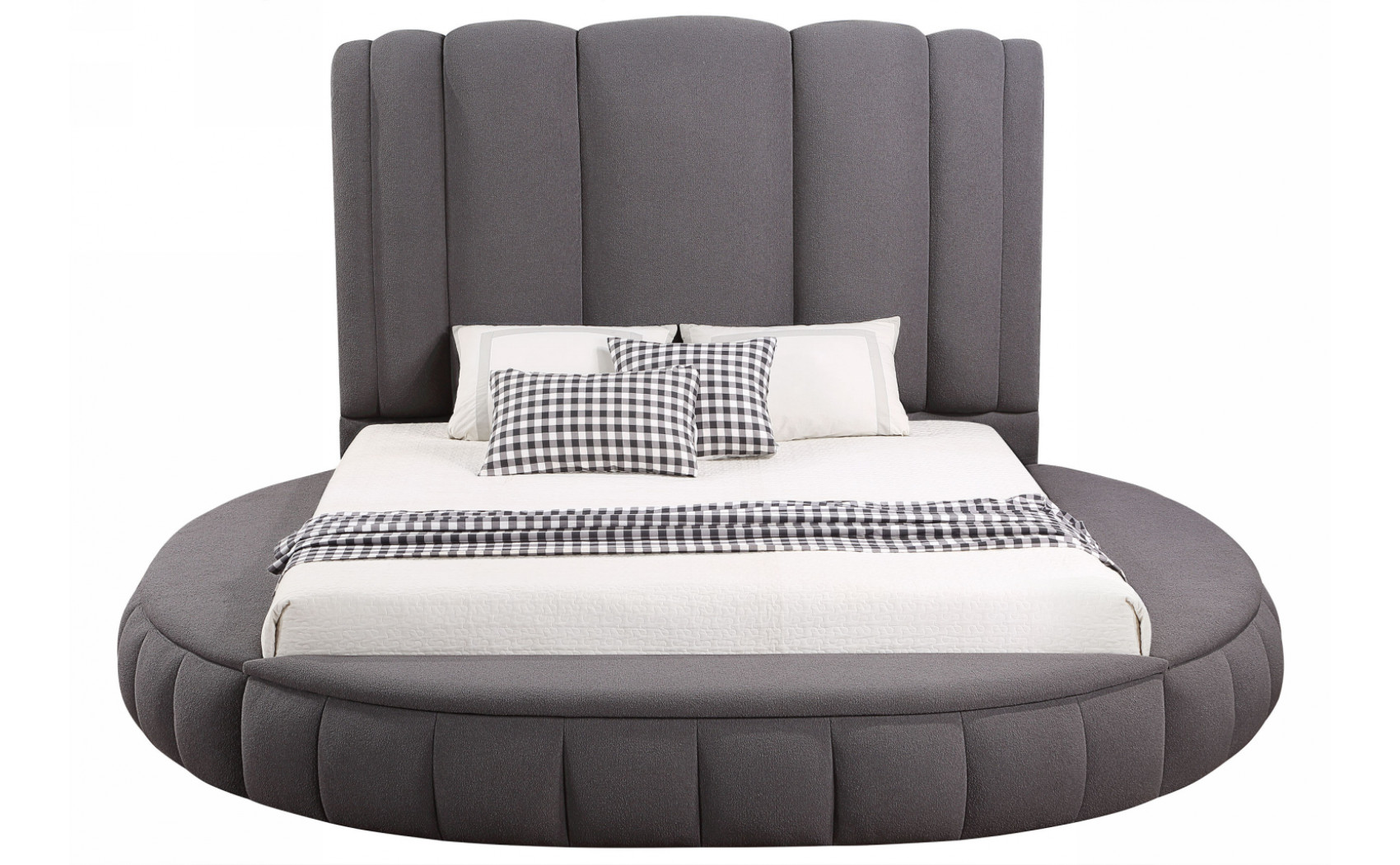 Snow Bed Dark Grey Global Furniture