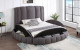 Snow Bed Dark Grey Global Furniture