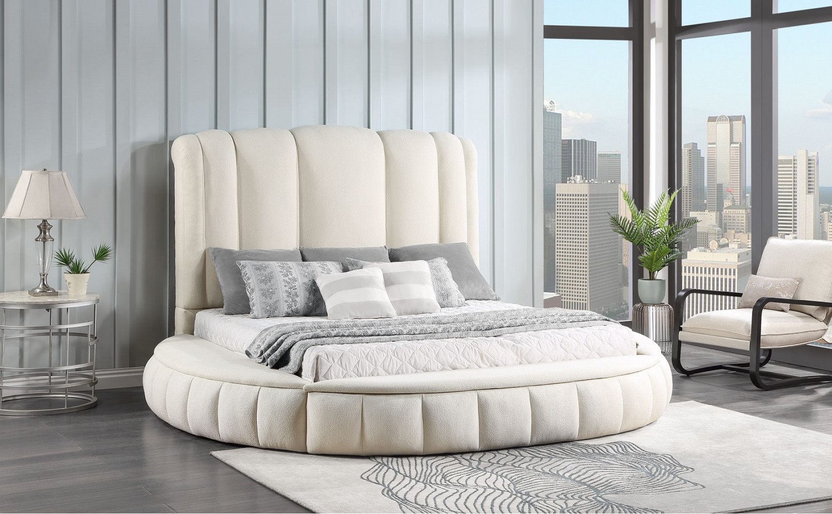 Snow Bed White Global Furniture