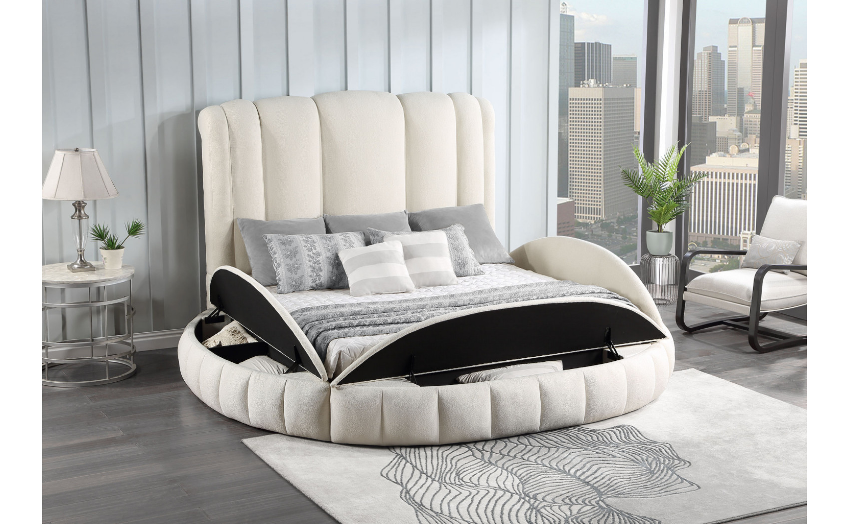 Snow Bed White Global Furniture