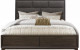 Willow Bed Grey Oak / Choc Glitter Global Furniture