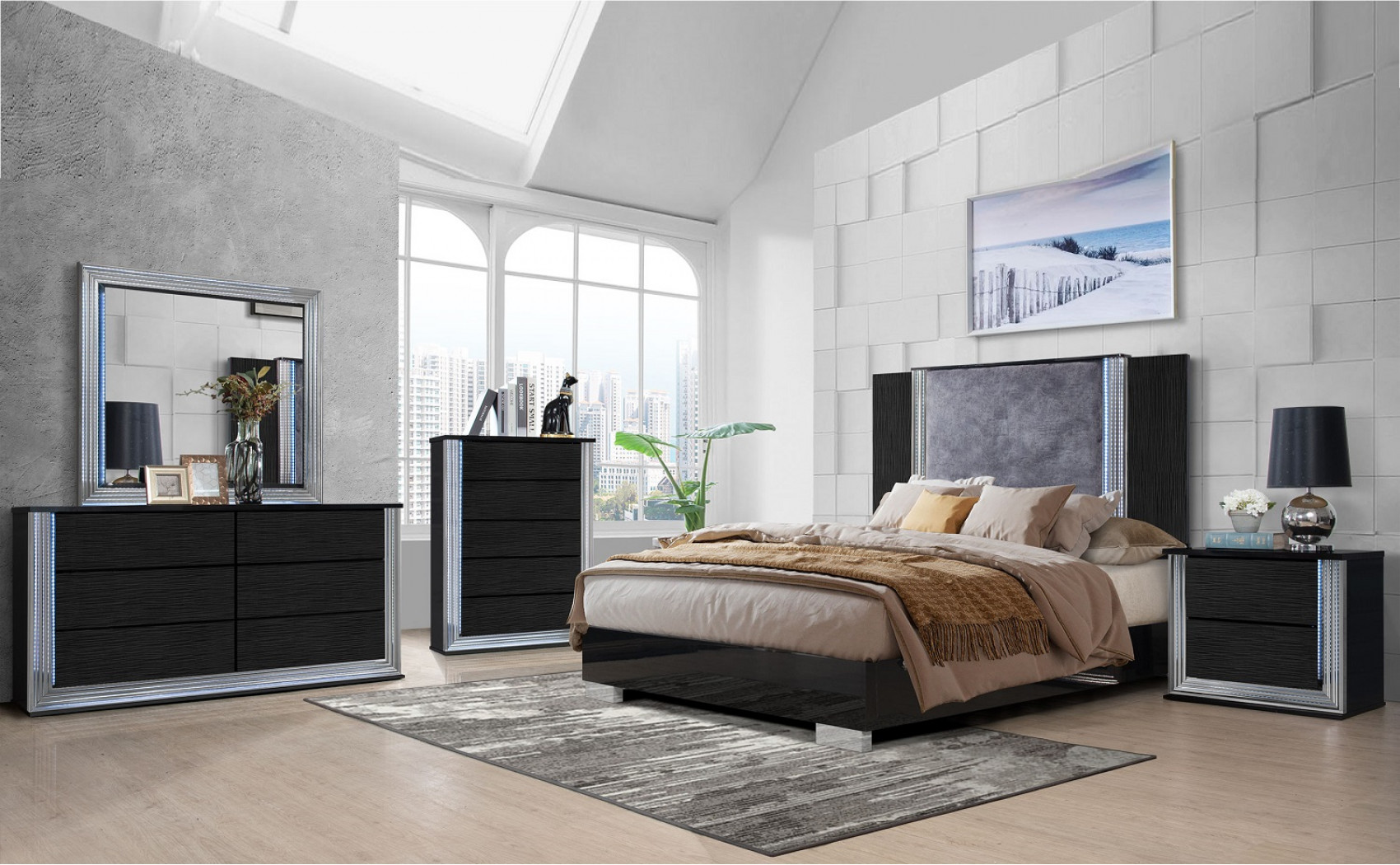 Ylime Chest Black Global Furniture