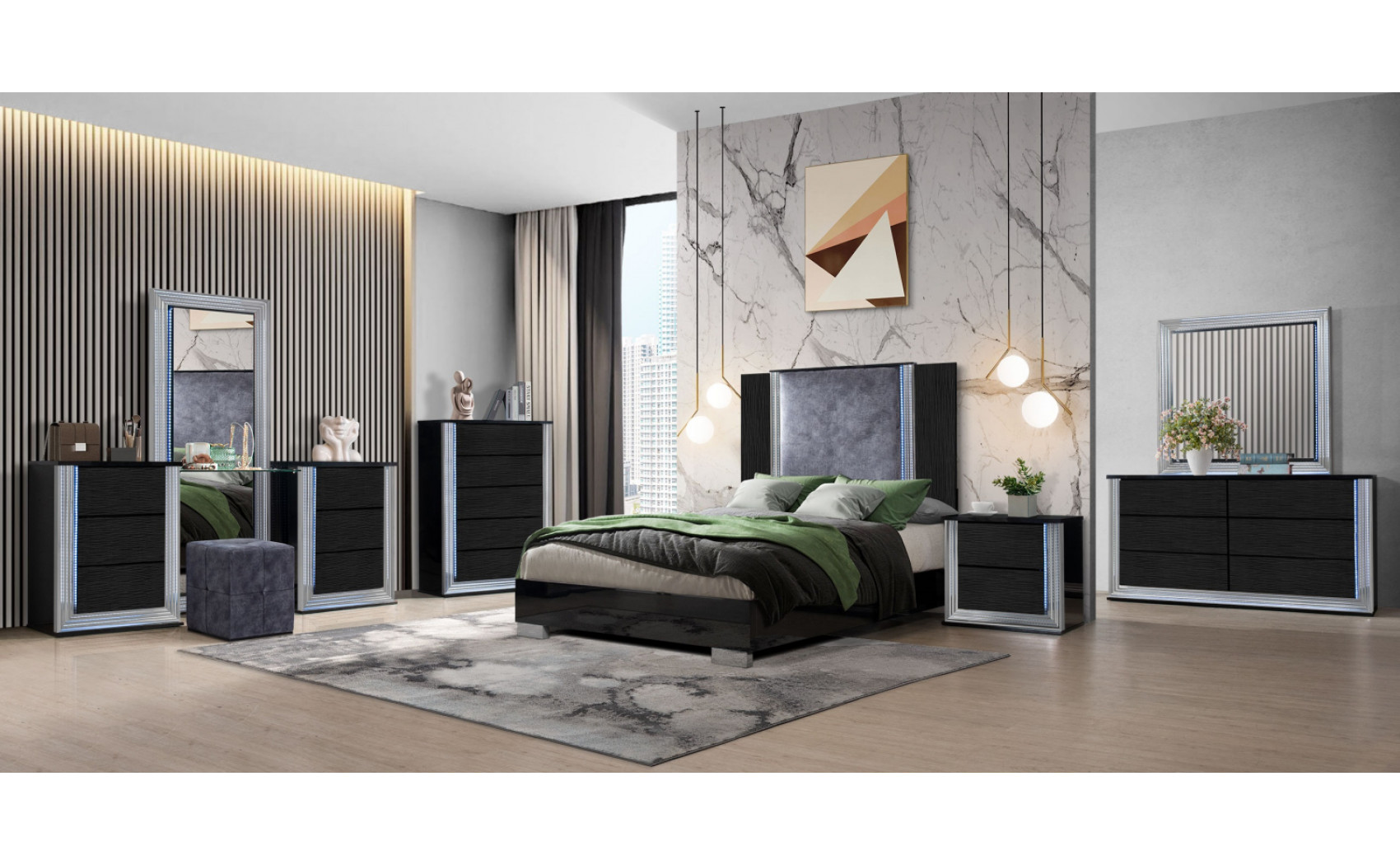 Ylime Chest Black Global Furniture