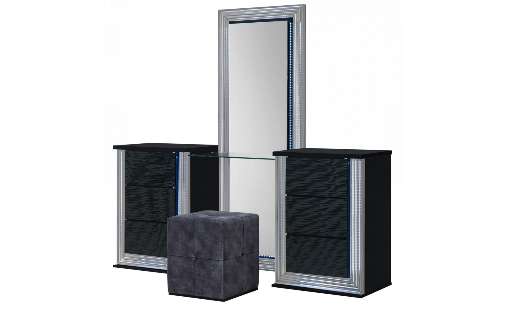 Ylime Vanity Black Global Furniture