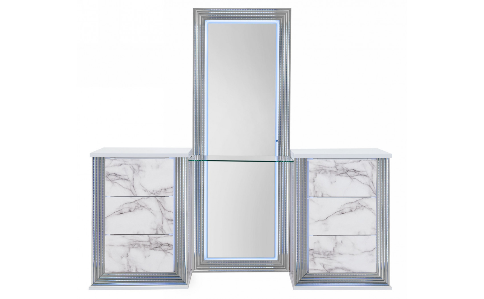 Ylime Vanity Light Grey / White Global Furniture