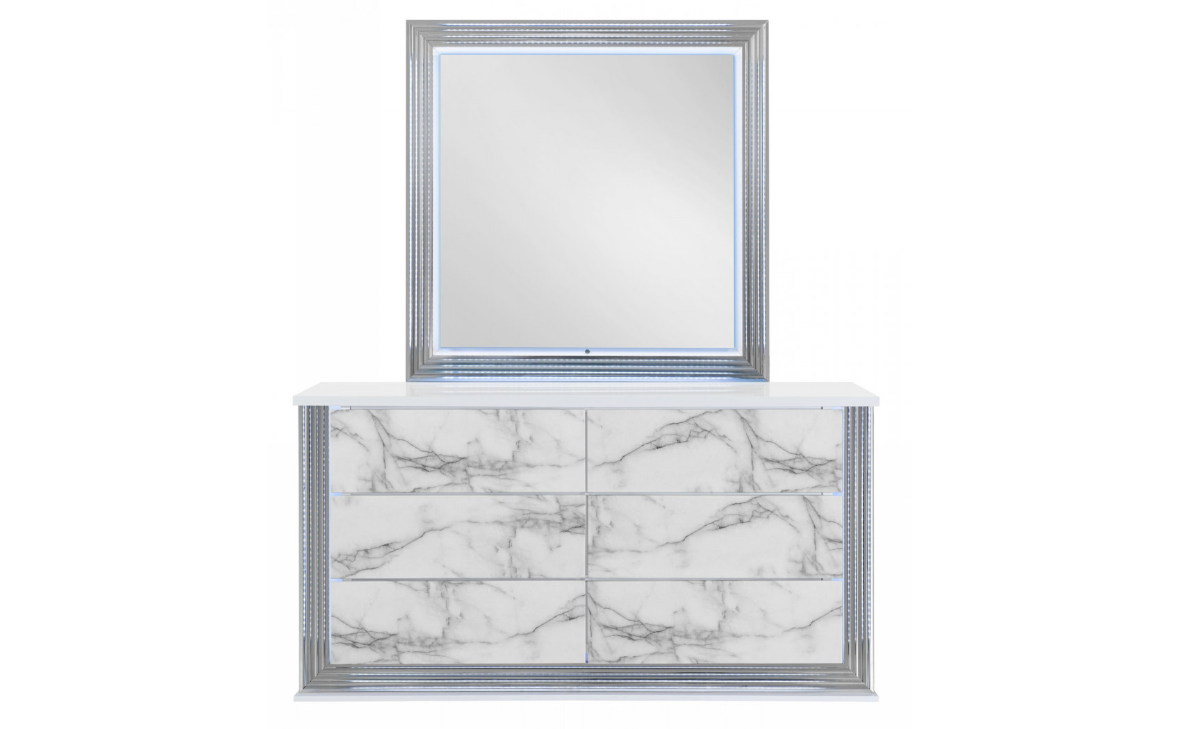 Ylime Vanity Light Grey / White Global Furniture