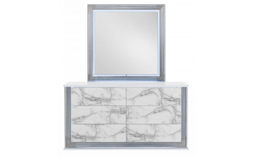 Ylime Dresser Light Grey / White Global Furniture Ylime Dresser Light Grey / White Global Furniture