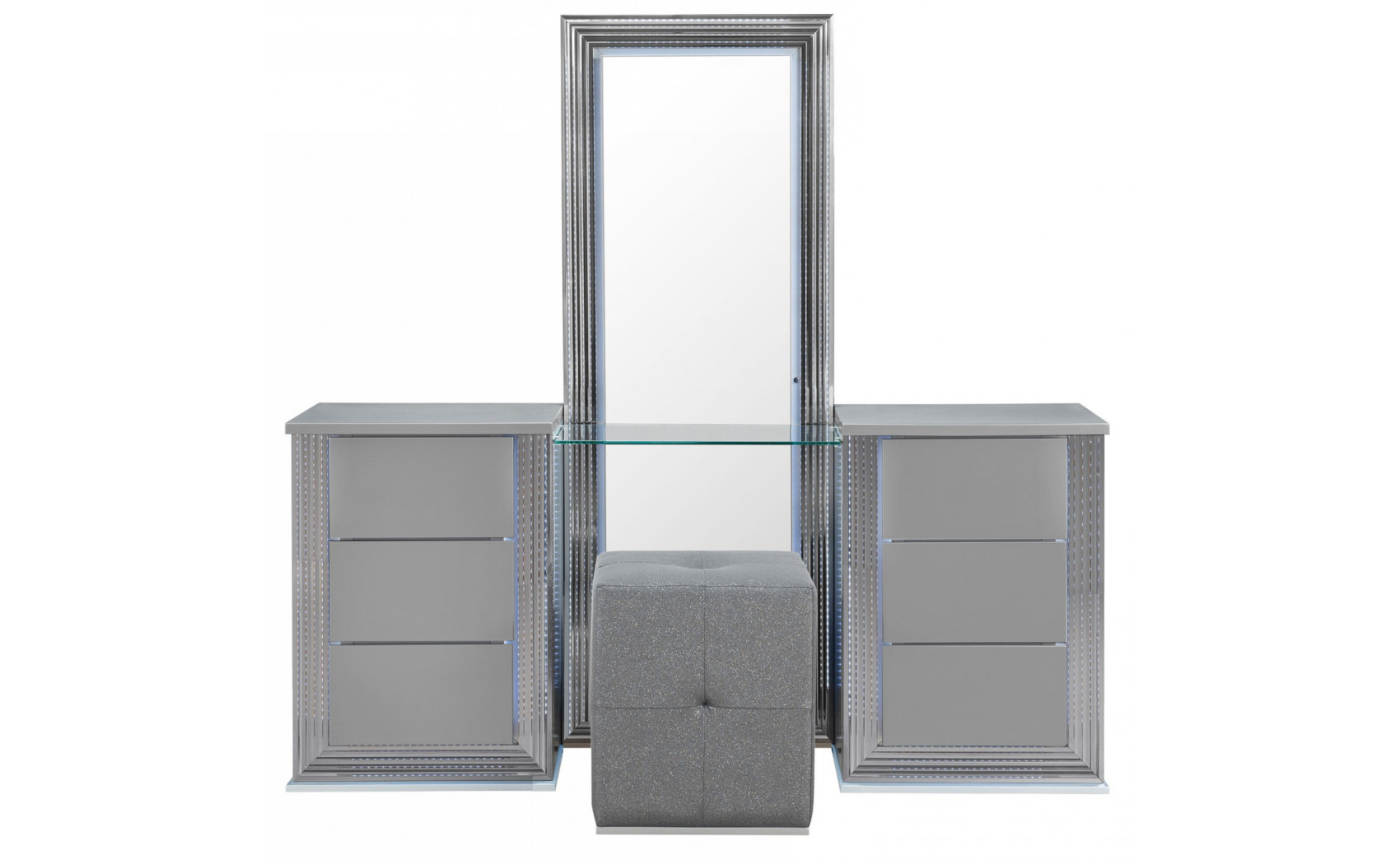 Ylime Vanity Silver Global Furniture