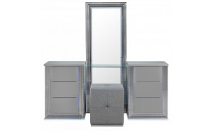 Ylime Vanity Silver Global Furniture Ylime Vanity Silver Global Furniture