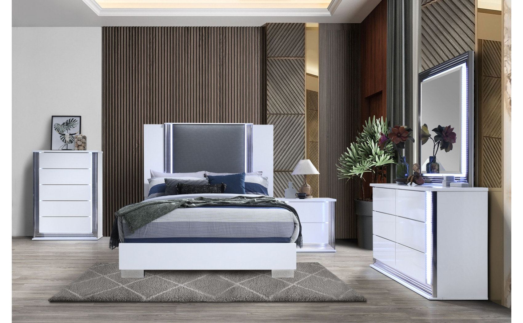 Ylime Vanity White Global Furniture
