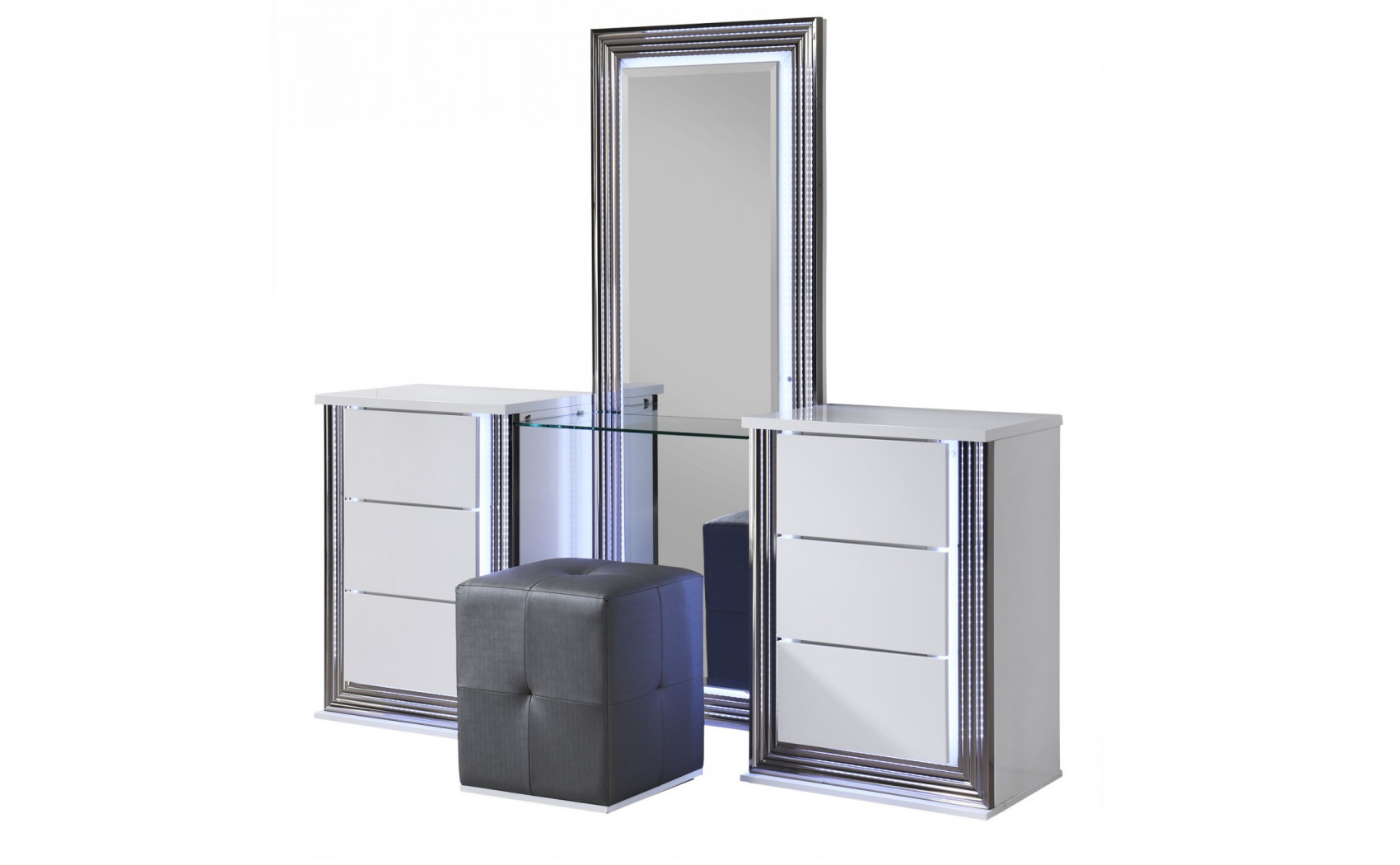Ylime Vanity White Global Furniture