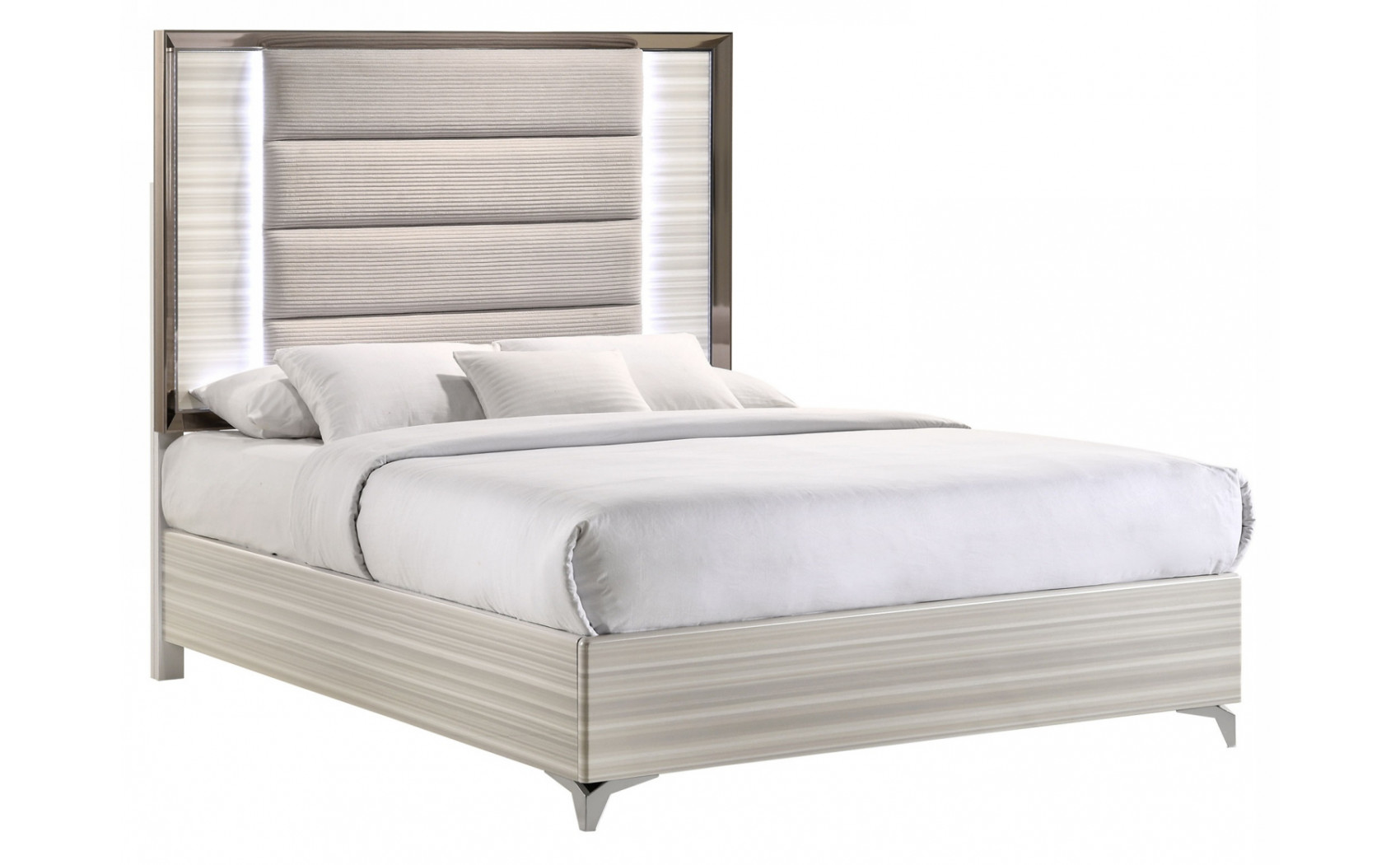 Zambrano Vanity Light Grey / White Global Furniture